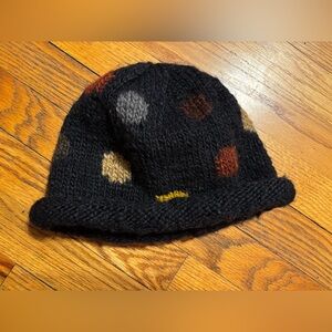 Tara Wool Stylish Black Polka Dot Women's Hat